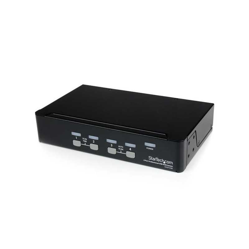 StarTech.com Switch KVM professionale VGA USB a 4 porte con hub SV431USB