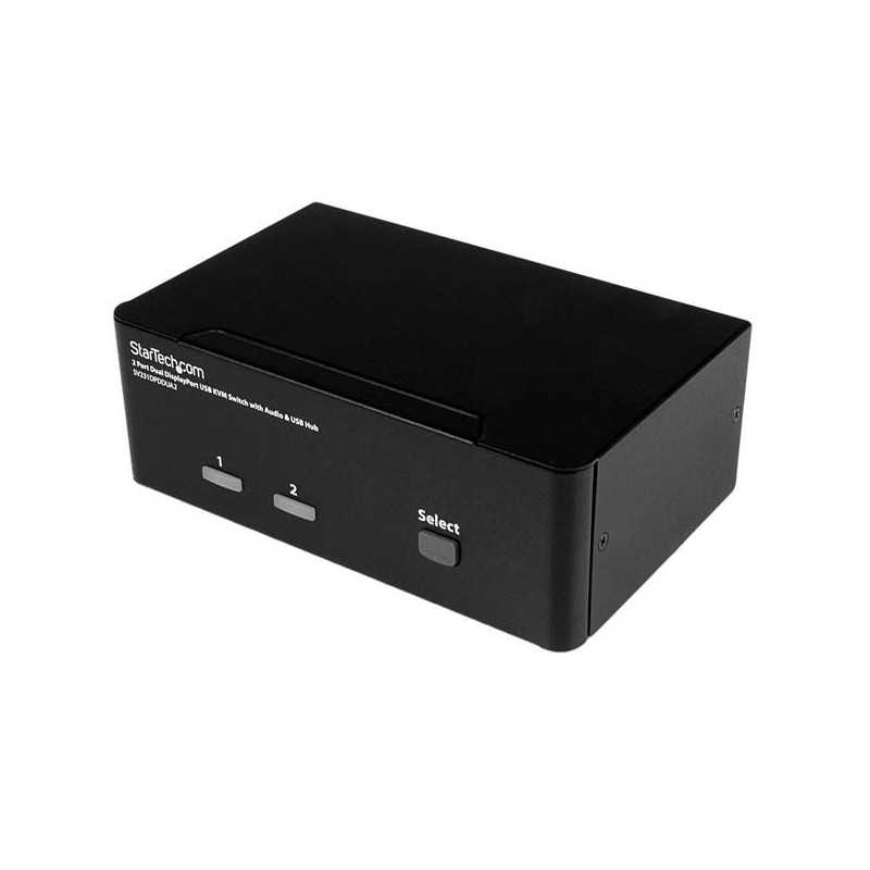 StarTech.com Switch KVM a 2 porte DisplayPort per doppio Monitor - 4k 60hz SV231DPDDUA2