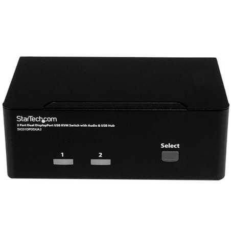 StarTech.com Switch KVM a 2 porte DisplayPort per doppio Monitor - 4k 60hz SV231DPDDUA2