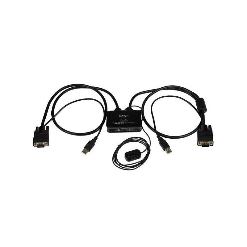 StarTech.com Switch Commutatore KVM USB VGA a 2 porte - Alimentato via USB con pulsante di commutazione a distanza SV211USB StarTech.com Switch Commutatore KVM USB VGA a 2 porte - Alimentato via USB con pulsante di commutazione a distanza SV211USB