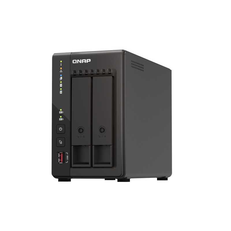QNAP TS-253E NAS Tower Intel® Celeron® J6412 8 GB 0 TB QNAP QTS Nero TS-253E-8G