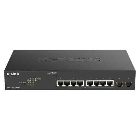 D-Link DGS-1100-10MPV2 Gestito L2 Gigabit Ethernet (10/100/1000) Supporto Power over Ethernet (PoE) 1U Nero DGS-110010MPV2