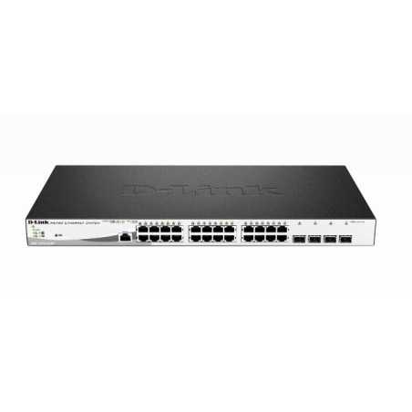 D-Link DGS-1210-28MP/E switch di rete Gestito L2 Gigabit Ethernet (10/100/1000) Supporto Power over Ethernet (PoE) 1U Nero,
