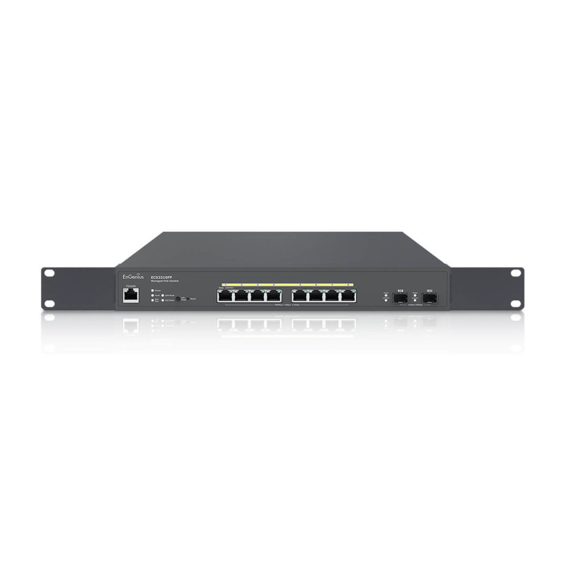 EnGenius ECS2510FP switch di rete Gestito L2+ 2.5G Ethernet (100/1000/2500) Supporto Power over Ethernet (PoE) Nero EnGenius ECS2510FP switch di rete Gestito L2+ 2.5G Ethernet (100/1000/2500) Supporto Power over Ethernet (PoE) Nero
