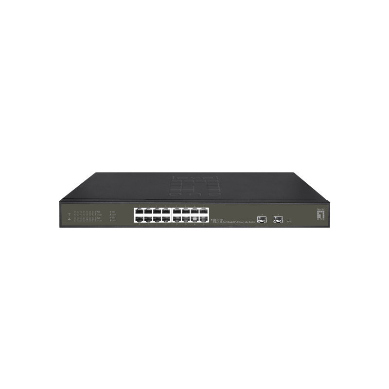 LevelOne GES-2118P switch di rete Gestito L2 Gigabit Ethernet (10/100/1000) Supporto Power over Ethernet (PoE) Nero LevelOne GES-2118P switch di rete Gestito L2 Gigabit Ethernet (10/100/1000) Supporto Power over Ethernet (PoE) Nero
