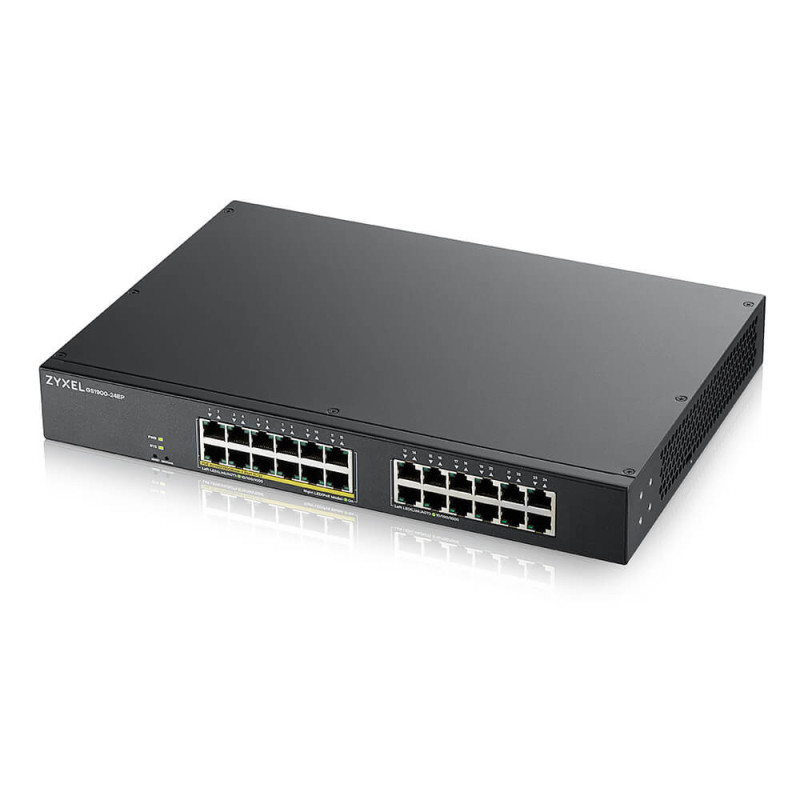 Zyxel GS1900-24EP Gestito L2 Gigabit Ethernet (10/100/1000) Supporto Power over Ethernet (PoE) Nero Zyxel GS1900-24EP Gestito L2 Gigabit Ethernet (10/100/1000) Supporto Power over Ethernet (PoE) Nero