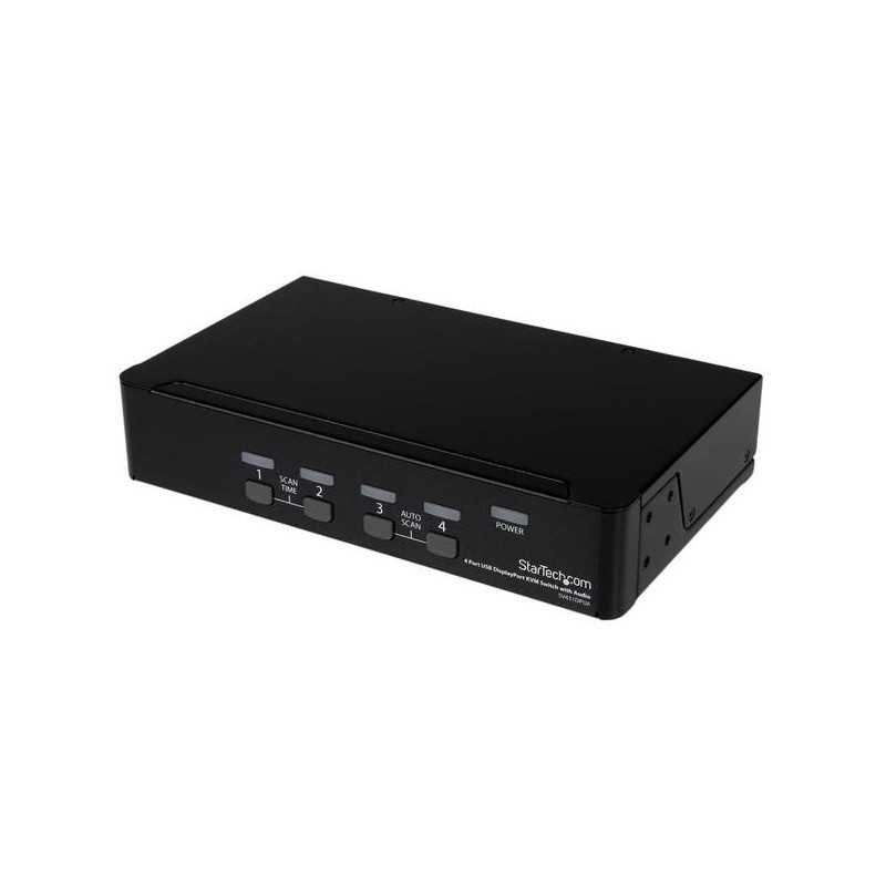 StarTech.com Switch KVM DisplayPort USB a 4 porte con audio SV431DPUA