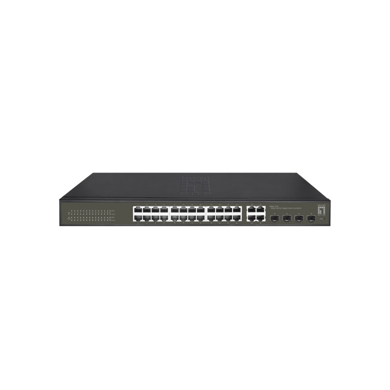 LevelOne GES-2128 switch di rete Gestito L2 Gigabit Ethernet (10/100/1000) Nero LevelOne GES-2128 switch di rete Gestito L2 Gigabit Ethernet (10/100/1000) Nero