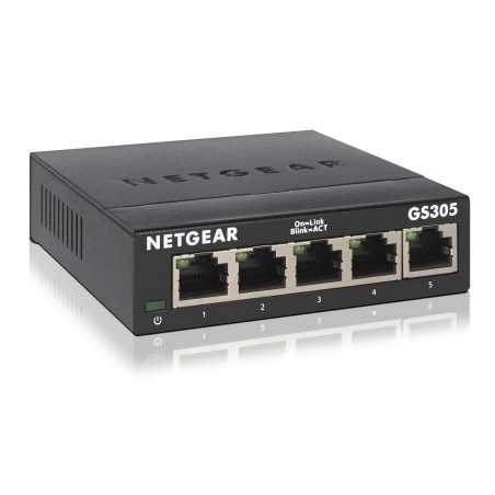 NETGEAR GS305 Non gestito L2 Gigabit Ethernet (10/100/1000) Nero GS305-300PES