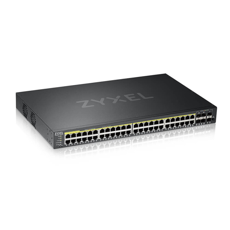 Zyxel GS2220-50HP-EU0101F switch di rete Gestito L2 Gigabit Ethernet (10/100/1000) Supporto Power over Ethernet (PoE) Nero Zyxel GS2220-50HP-EU0101F switch di rete Gestito L2 Gigabit Ethernet (10/100/1000) Supporto Power over Ethernet (PoE) Nero