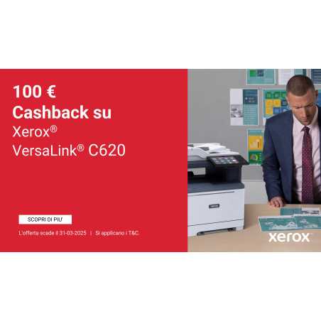Xerox VersaLink C620 A4 50ppm Stampante Duplex PS3 PCL5e/6 2 vassoi 650 fogli C620V_DN