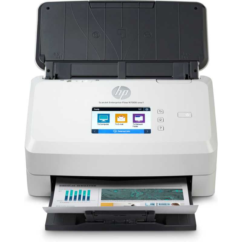 HP Scanjet Enterprise Flow N7000 Scanner a foglio 600 x 600 DPI A4 Bianco 6FW10A#B19 HP Scanjet Enterprise Flow N7000 Scanner a foglio 600 x 600 DPI A4 Bianco 6FW10A#B19