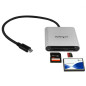 StarTech.com Lettore Multischede esterno per Flash Card SD/MMC/CF USB 3.1 ( Tipo-C ) Gen 1 (5Gbps) FCREADU3C
