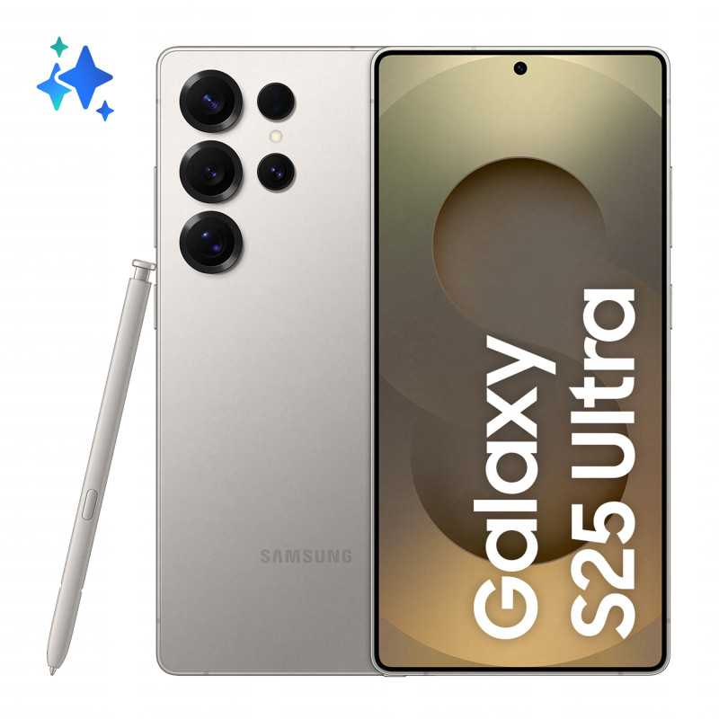 Samsung Galaxy S25 Ultra Smartphone AI, Display 6.9'' QHD+ Dynamic AMOLED 2X, Fotocamera 200MP, RAM 12GB, 512GB,  SM-S938BZTGEUE