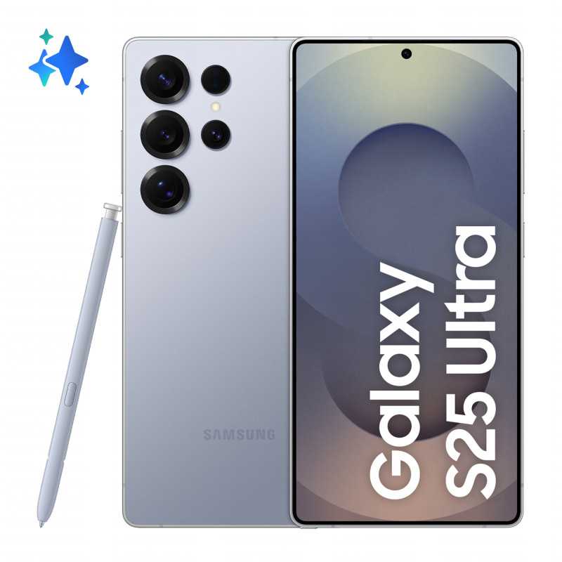 Samsung Galaxy S25 Ultra Smartphone AI, Display 6.9'' QHD+ Dynamic AMOLED 2X, Fotocamera 200MP, RAM 12GB, 512GB,  SM-S938BZBGEUE