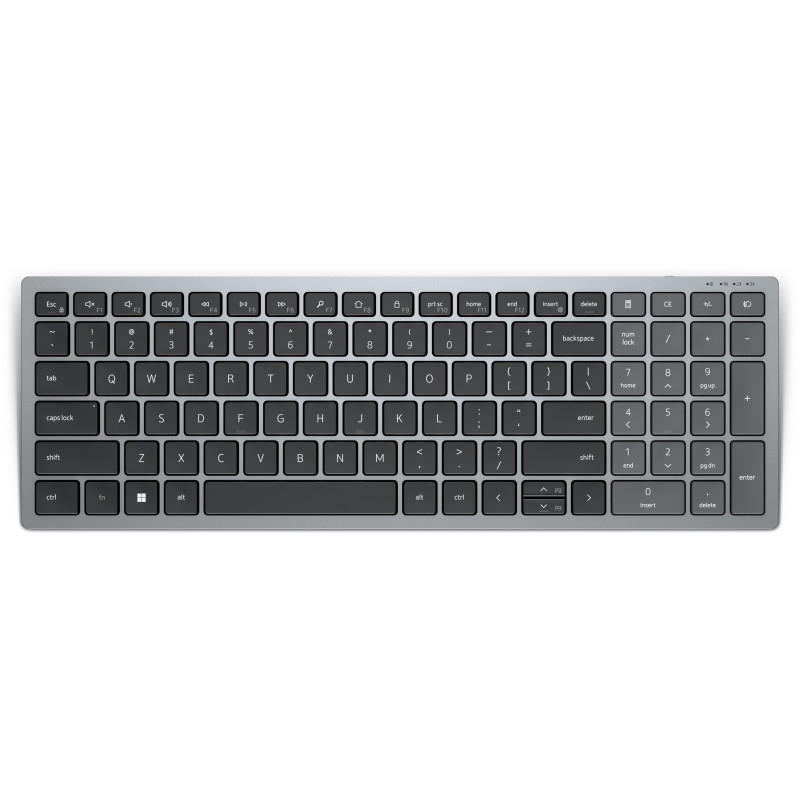 DELL KB740 tastiera Ufficio RF senza fili + Bluetooth QWERTY Italiano Grigio, Nero DELL KB740 tastiera Ufficio RF senza fili + Bluetooth QWERTY Italiano Grigio, Nero