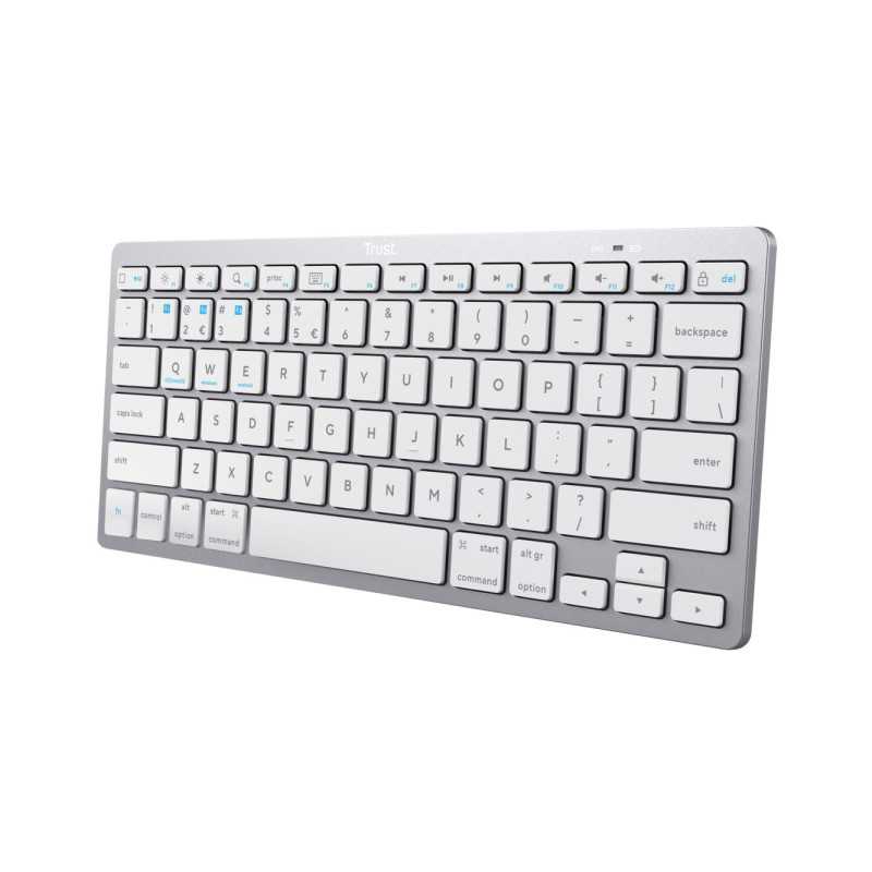 Trust 24652 tastiera Universale Bluetooth QWERTY Italiano Argento Trust 24652 tastiera Universale Bluetooth QWERTY Italiano Argento