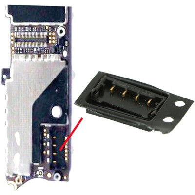 Connettore Batteria Per Iphone 4S Saldato Battery Connector Contacts