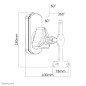 Neomounts NM-WS130BLACK Supporto a parete per diffusori Sonos Play1 e Play3 - mobilità completa Neomounts NM-WS130BLACK Supporto a parete per diffusori Sonos Play1 e Play3 - mobilità completa