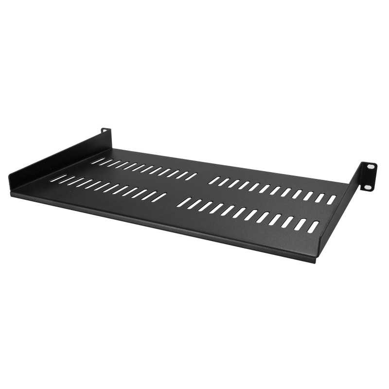 StarTech.com Ripiano Rack 19" 2U - Mensola Universale ventilata per rack e armadi di Rete da 19 pollici - Scaffale i CABSHELFV1U