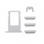 Kit Tasti 3 In 1 Volume Power Per Iphone 6S Plus Silver + Porta Scheda Sim