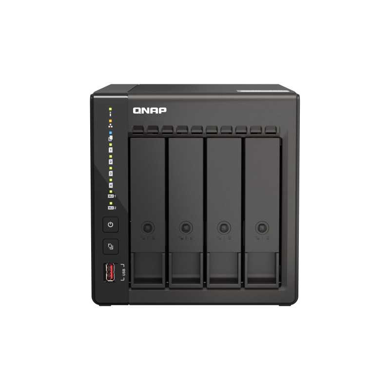 QNAP TS-453E NAS Tower Intel® Celeron® J6412 8 GB 0 TB QNAP QTS Nero TS-453E-8G