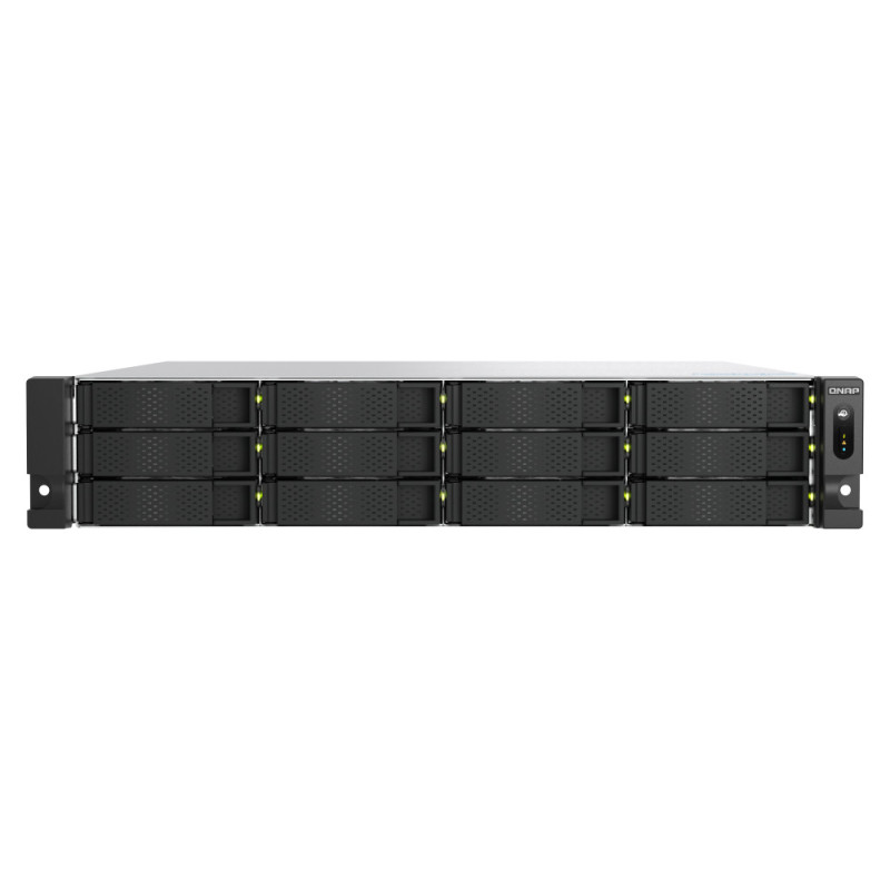 QNAP TS-H1277AXU-RP NAS Armadio (2U) AMD Ryzen™ 7 32 GB DDR5 168 TB HDD QuTS hero Nero