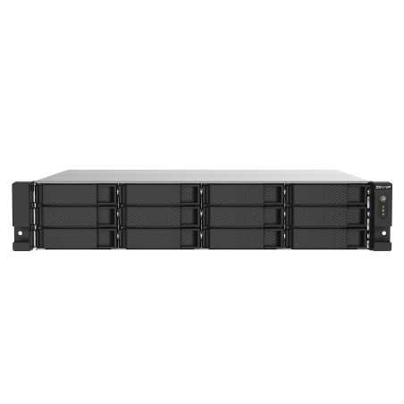QNAP TS-1273AU-RP-8G server NAS e di archiviazione Armadio (2U) Ryzen Embedded V1500B 8 GB DDR4 0 TB QNAP QTS Alluminio, Nero
