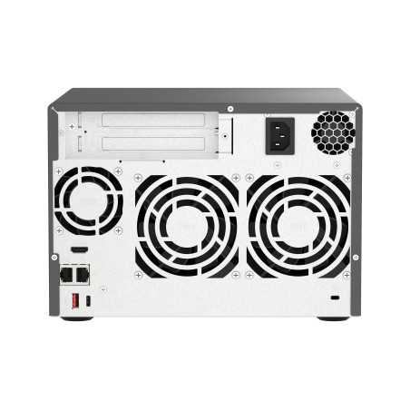 QNAP TVS-H674 NAS Tower Intel® Core™ i5 i5-12400 32 GB DDR4 0 TB QuTS hero Nero TVS-H674-I5-32G