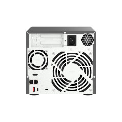 QNAP TVS-H474 NAS Tower Intel® Pentium® G7400 8 GB DDR4 0 TB QuTS hero Nero TVS-H474-PT-8G