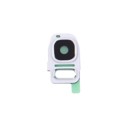 Kamera-Objektiv + Weißer Rahmen Für Samsung Galaxy S7 G930F