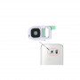Lente Vetrino Fotocamera Bianco + Frame Cornice Per Samsung Galaxy S7 G930F