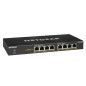 NETGEAR GS308PP Non gestito Gigabit Ethernet (10/100/1000) Supporto Power over Ethernet (PoE) Nero GS308PP-100EUS