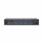 StarTech.com Switch KM a 4 porte con commutazione del mouse, switcher USB per tastiera/mouse, audio 3,5 mm/USB, Condivisione StarTech.com Switch KM a 4 porte con commutazione del mouse, switcher USB per tastiera/mouse, audio 3,5 mm/USB, Condivisione