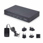 StarTech.com Switch KM a 4 porte con commutazione del mouse, switcher USB per tastiera/mouse, audio 3,5 mm/USB, Condivisione StarTech.com Switch KM a 4 porte con commutazione del mouse, switcher USB per tastiera/mouse, audio 3,5 mm/USB, Condivisione
