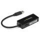 StarTech.com Adattatore USB 3.0 a Ethernet Gigabit (RJ45) - Scheda di rete NIC esterna con porta USB integrata - Ne USB31000SPTB