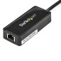 StarTech.com Adattatore USB 3.0 a Ethernet Gigabit (RJ45) - Scheda di rete NIC esterna con porta USB integrata - Ne USB31000SPTB
