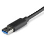 StarTech.com Adattatore USB 3.0 a doppia porta Ethernet Gigabit (RJ45) NIC con porta USB integrata USB32000SPT