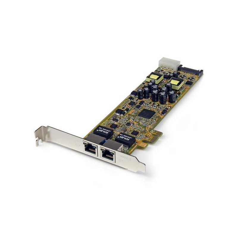 StarTech.com Adattatore scheda di rete PCIe Ethernet Gigabit PCI Express a due porte - PoE/PSE ST2000PEXPSE