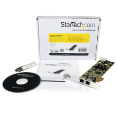 StarTech.com Adattatore scheda di rete PCIe Ethernet Gigabit PCI Express a due porte - PoE PSE