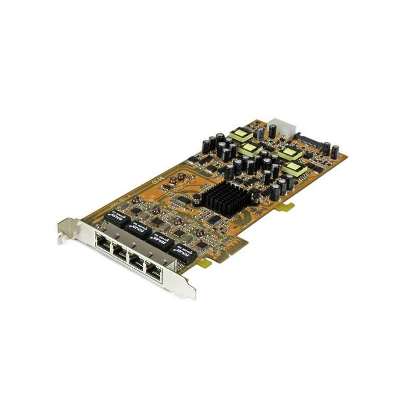 StarTech.com Scheda di rete PCIe Gigabit Power over Ethernet a 4 porte - Adattatore PCI express PSE / POE - NIC