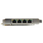 StarTech.com Scheda di rete PCIe Gigabit Power over Ethernet a 4 porte - Adattatore PCI express PSE / POE - NIC
