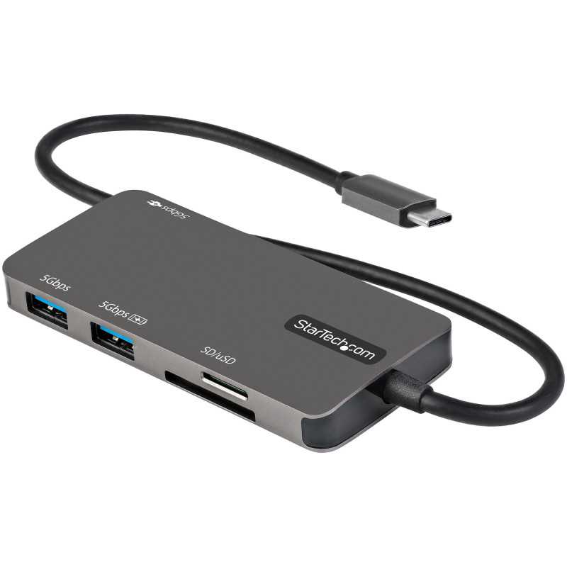 StarTech.com Adattatore multiporta USB C - Da USB-C a 4K HDMI, 100W Power Delivery Pass-through, slot SD/MicroSD, Hu DKT30CHSDPD