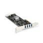 StarTech.com Adattatore scheda SuperSpeed USB 3.0 con 4 porte PCI Express (PCIe) con 4 canali da 5 Gbps dedicati - U PEXUSB3S44V