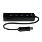 StarTech.com Hub portatile USB 3.0 SuperSpeed a 4 porte - Perno e concentratore per notebook o Ultrabook USB 3.0 con  ST4300PBU3