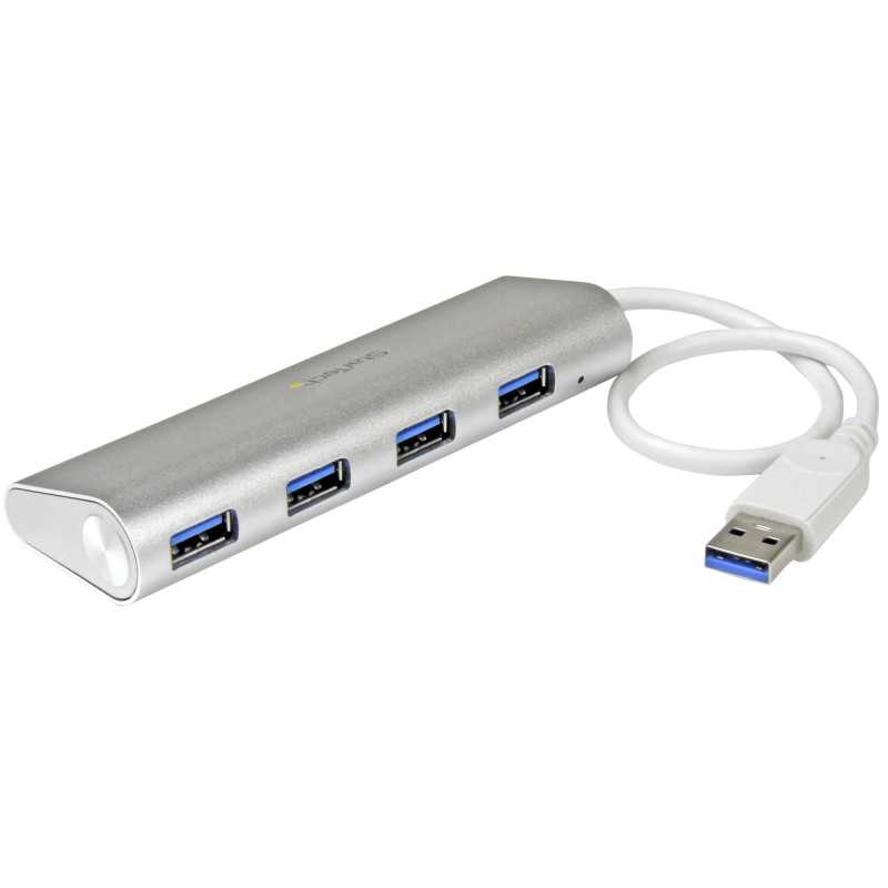 StarTech.com Hub USB a 4 porte, Da USB A a 4 porte USB-A, USB 5Gbps, design robusto, alimentazione via bus, hub USB 3. ST43004UA
