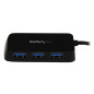 StarTech.com Hub Mini USB 3.0 SuperSpeed a 4 porte portatile - Nero ST4300MINU3B