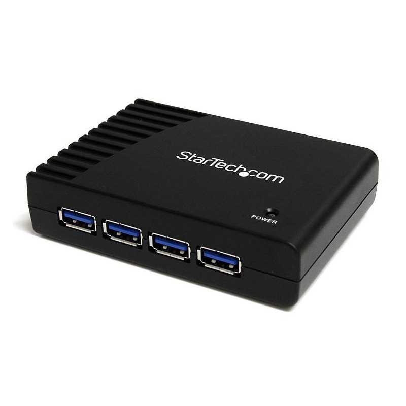 StarTech.com Hub a 4 porte USB 3.0 SuperSpeed, colore nero ST4300USB3EU