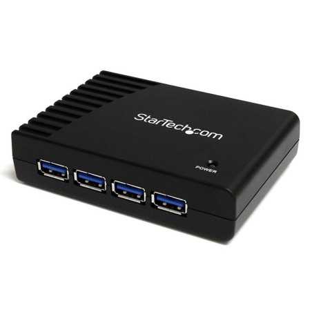 StarTech.com Hub a 4 porte USB 3.0 SuperSpeed, colore nero ST4300USB3EU