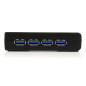StarTech.com Hub a 4 porte USB 3.0 SuperSpeed, colore nero ST4300USB3EU